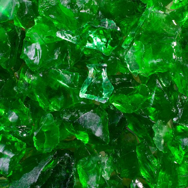 Glassteine grün - 10-20mm
