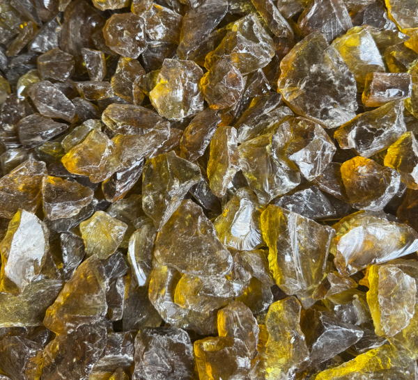 Glassteine bernstein - 10-20mm