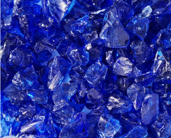 Glassteine kobaltblau - 10-20mm